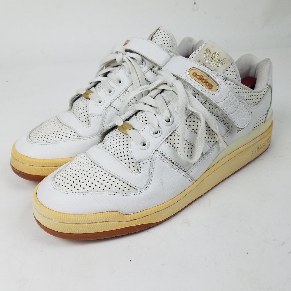 Men US 12 - 2003 Adidas Forum Lo Prf R White/Gold Met/Gum 3 - Sneakers - 3826123